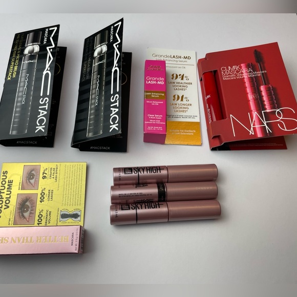 Mascara Travel Mini Bundle MAC NARS Too Faced Maybelline Grande Lash New - Picture 2 of 6